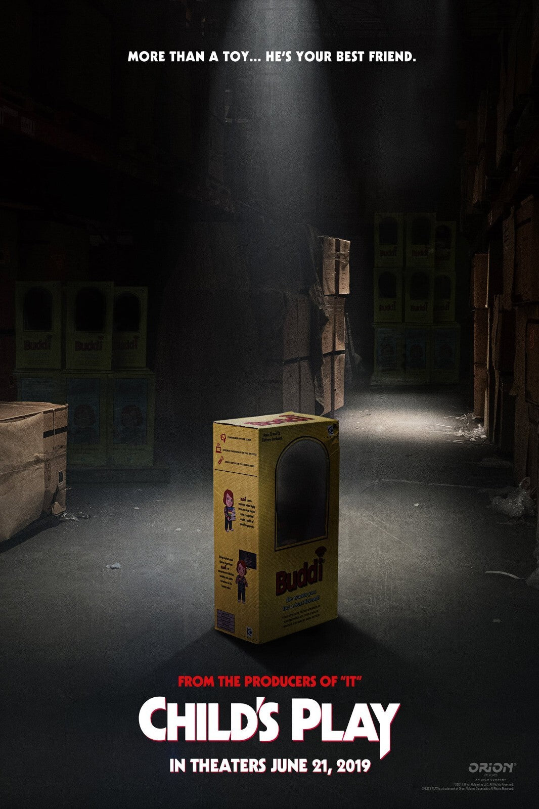 Child's Play 2019 Movie Poster | Buddi Box in a Dark Store Aisle - Movies & TV Poster