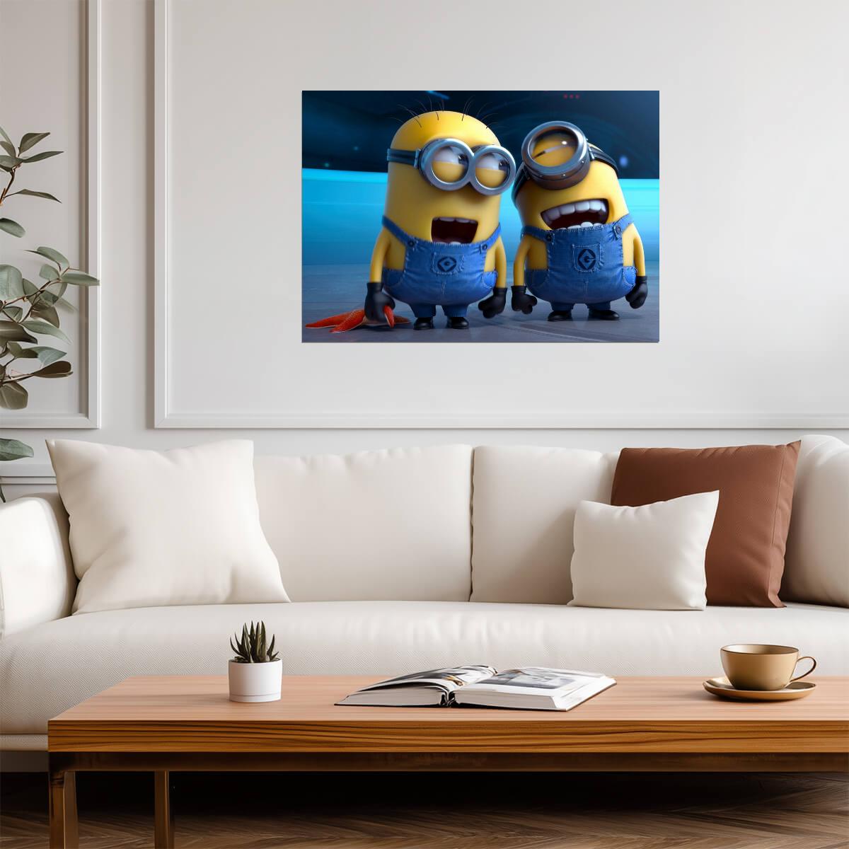 Despicable Me Movie Poster | Two Laughing Minions - Movies & TV Poster