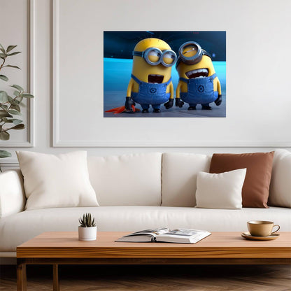 Despicable Me Movie Poster | Two Laughing Minions - Movies & TV Poster