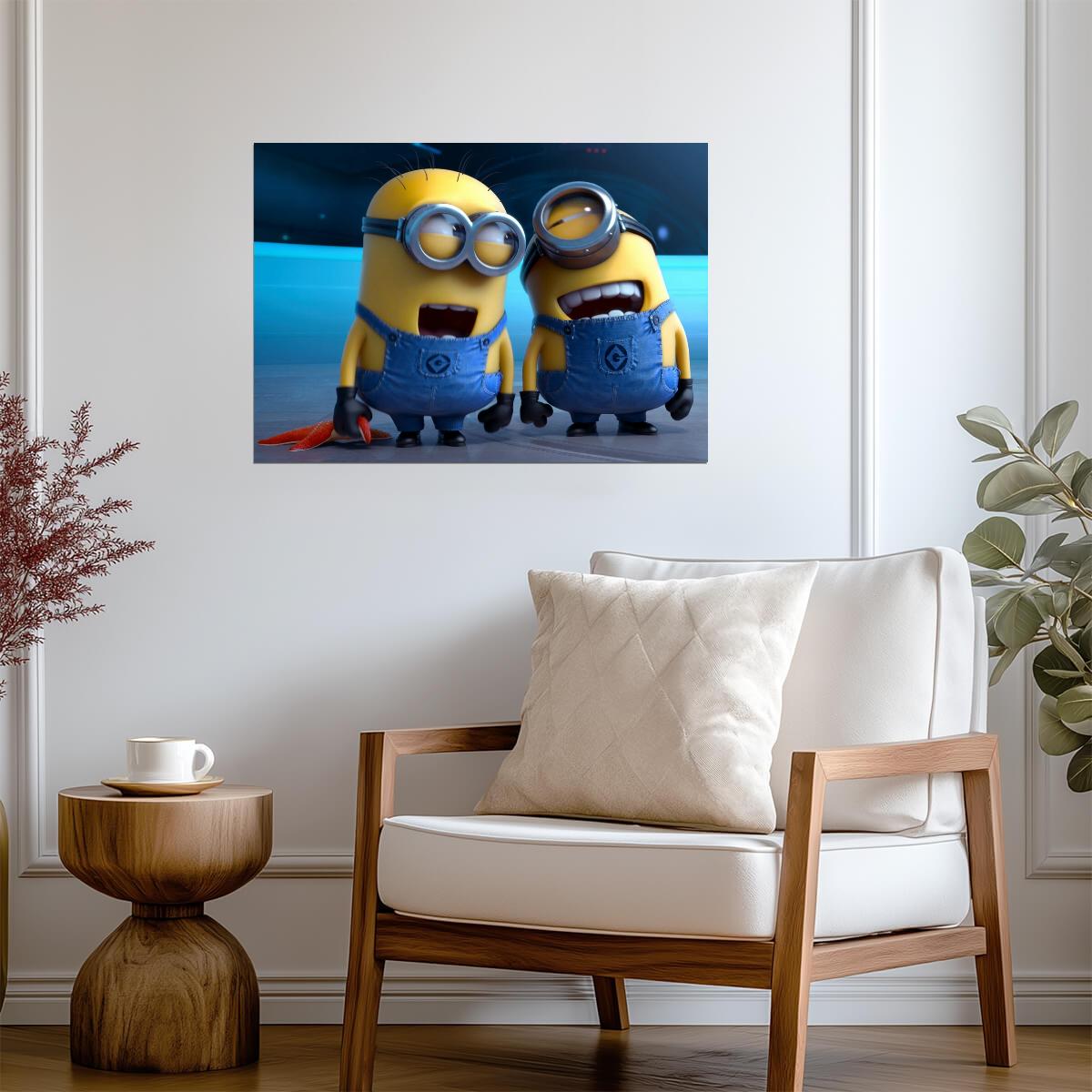 Despicable Me Movie Poster | Two Laughing Minions - Movies & TV Poster