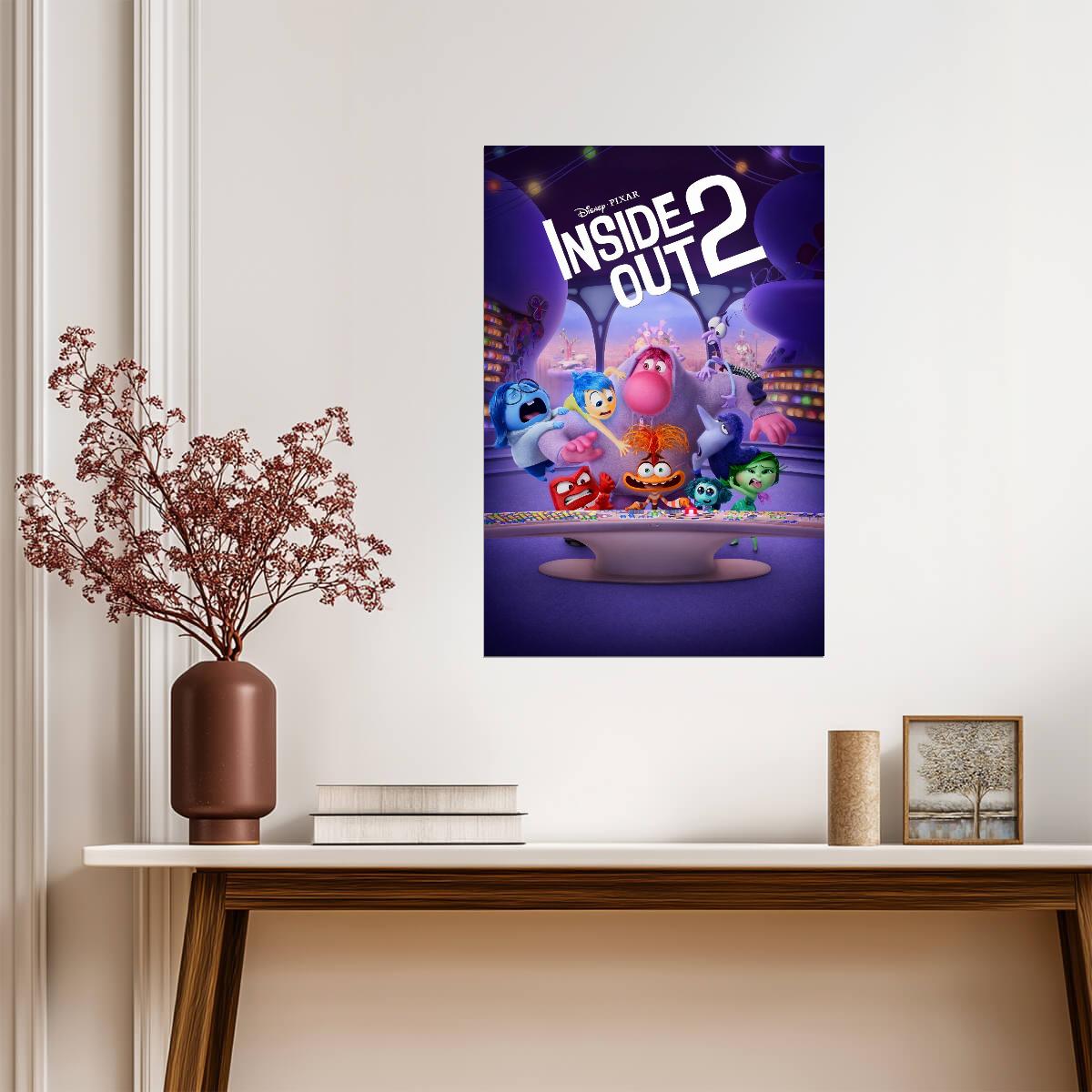 Inside Out 2 Movie Poster | Emotions at the Control Console - Movies & TV Poster