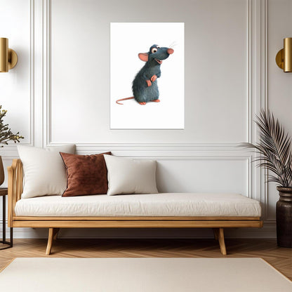 Ratatouille Movie Poster | Remy on White - Movies & TV Poster