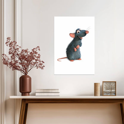 Ratatouille Movie Poster | Remy on White - Movies & TV Poster