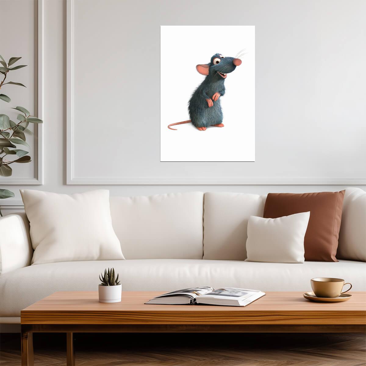 Ratatouille Movie Poster | Remy on White - Movies & TV Poster