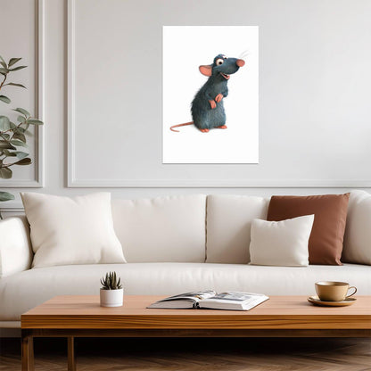 Ratatouille Movie Poster | Remy on White - Movies & TV Poster