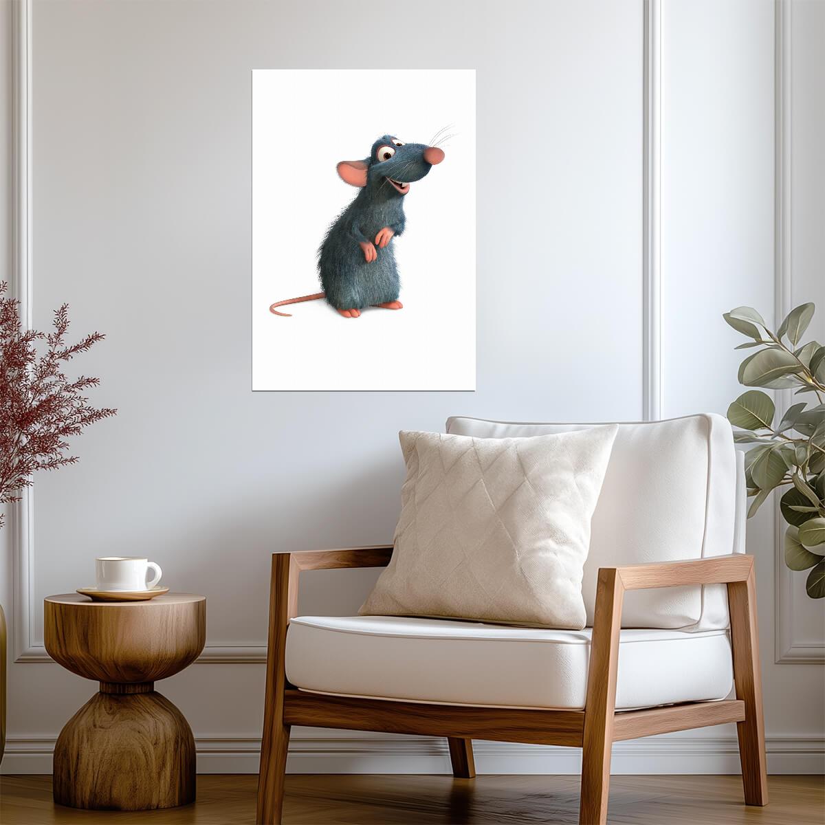 Ratatouille Movie Poster | Remy on White - Movies & TV Poster