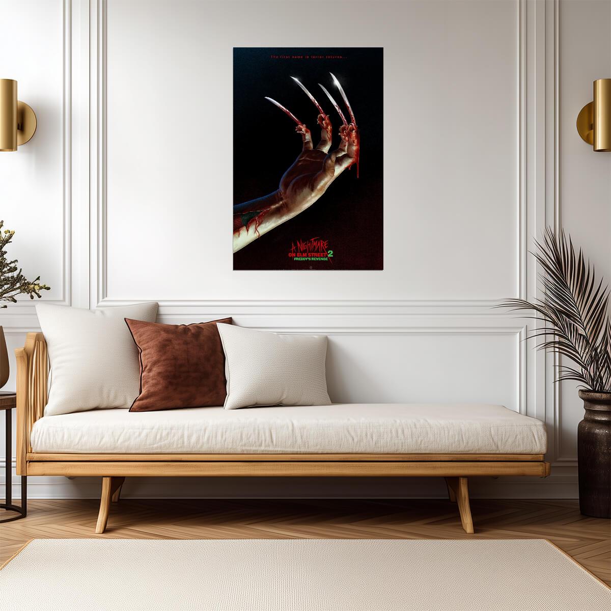 A Nightmare on Elm Street 2: Freddy's Revenge Poster | Claw Hand Print - Movies & TV Poster