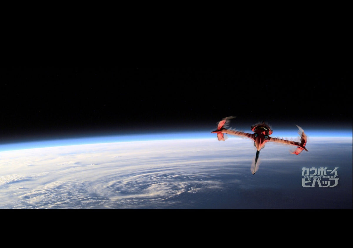Cowboy Bebop Poster | Swordfish II Above Earth - Anime Poster