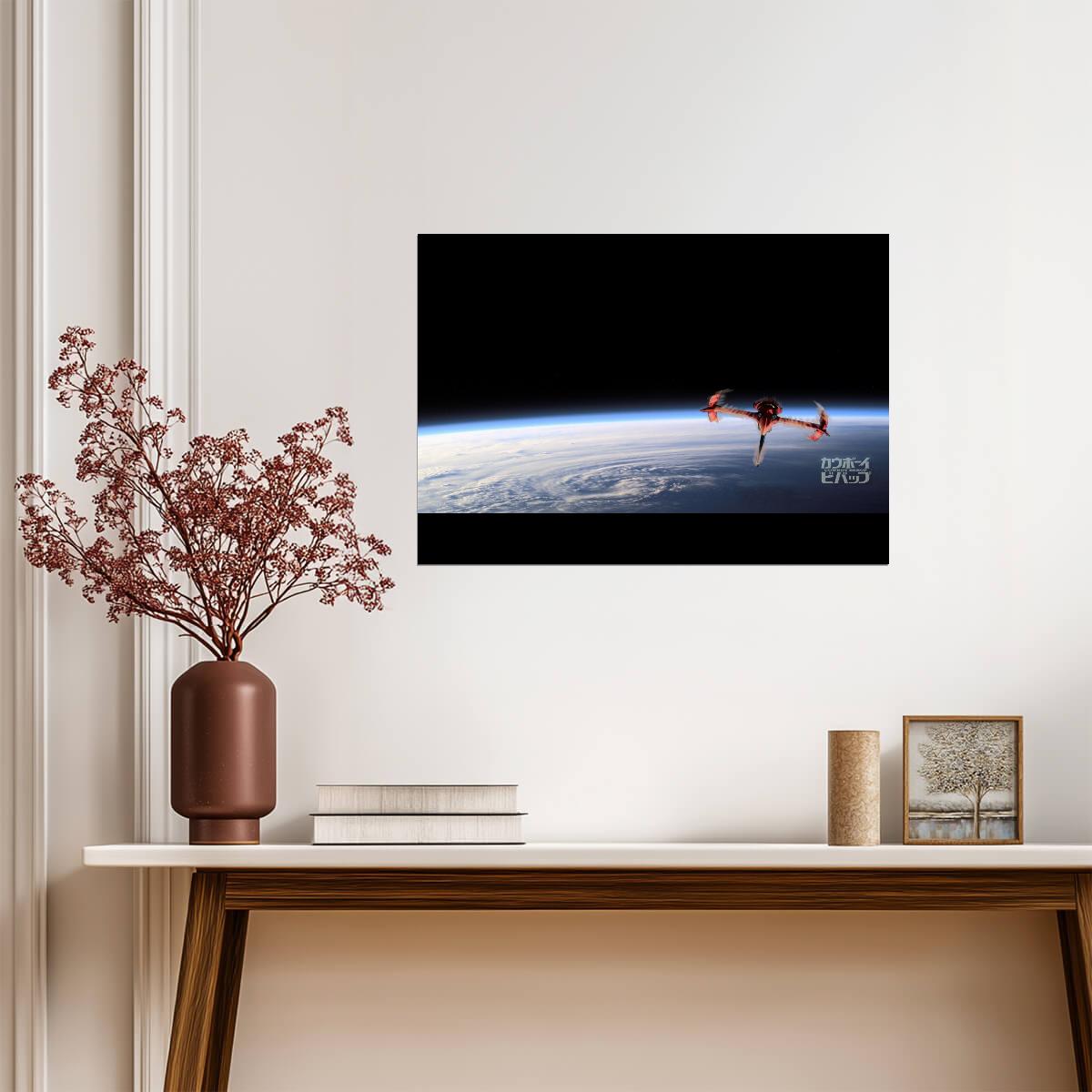 Cowboy Bebop Poster | Swordfish II Above Earth - Anime Poster