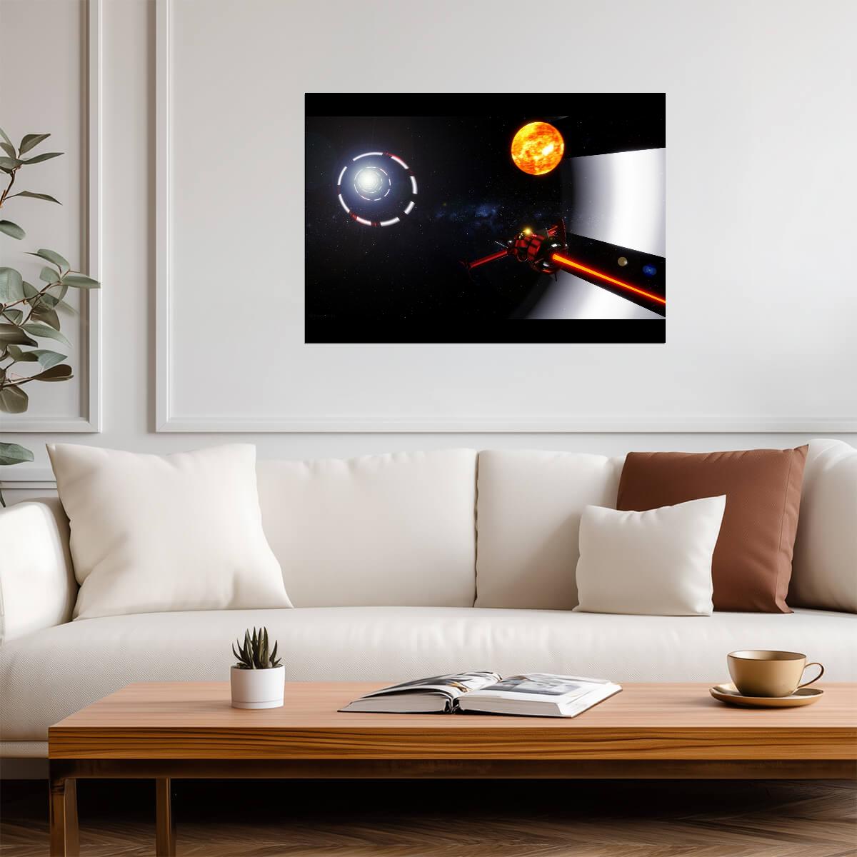 Cowboy Bebop Poster | Swordfish II Firing in Space - Anime Poster