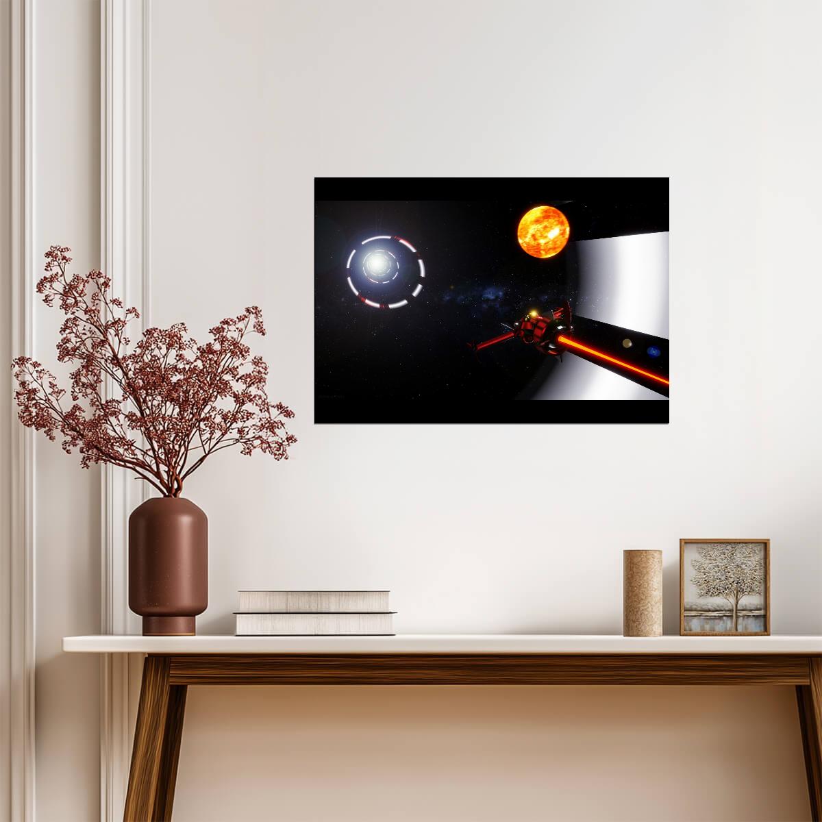 Cowboy Bebop Poster | Swordfish II Firing in Space - Anime Poster