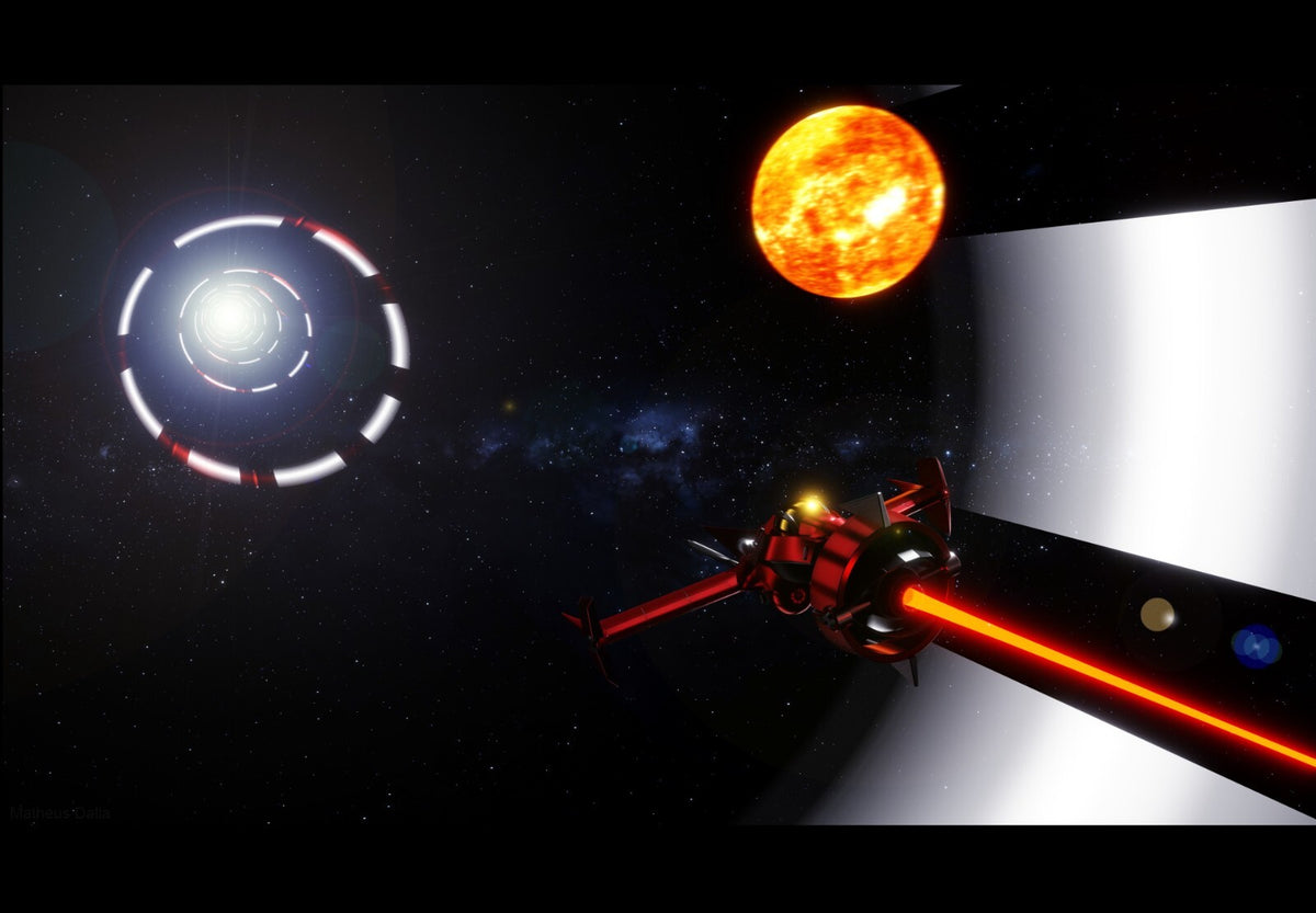 Cowboy Bebop Poster | Swordfish II Firing in Space - Anime Poster