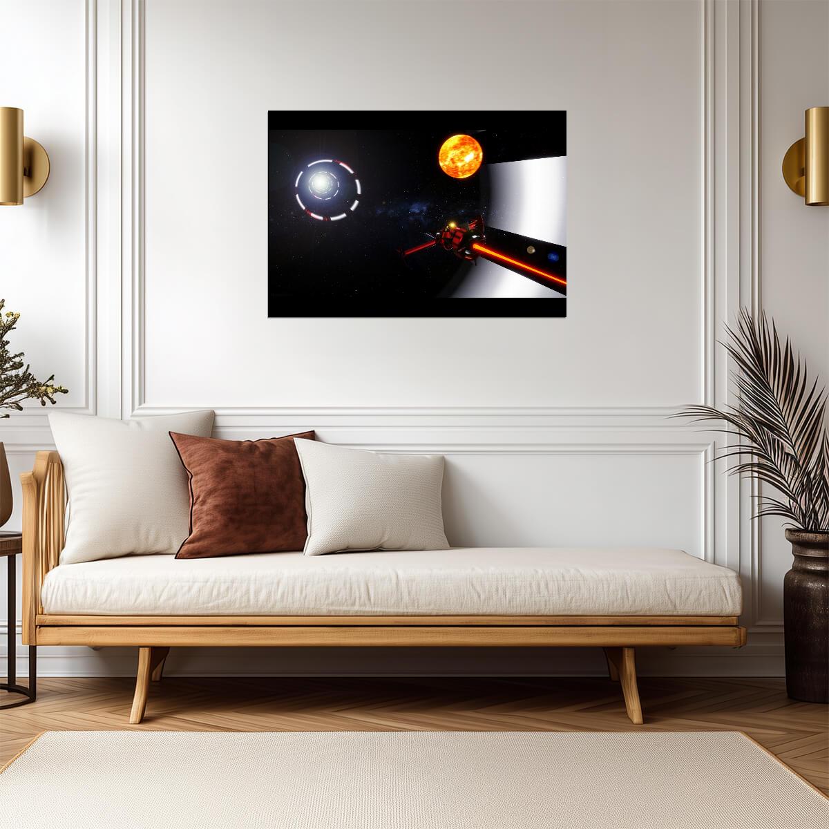 Cowboy Bebop Poster | Swordfish II Firing in Space - Anime Poster