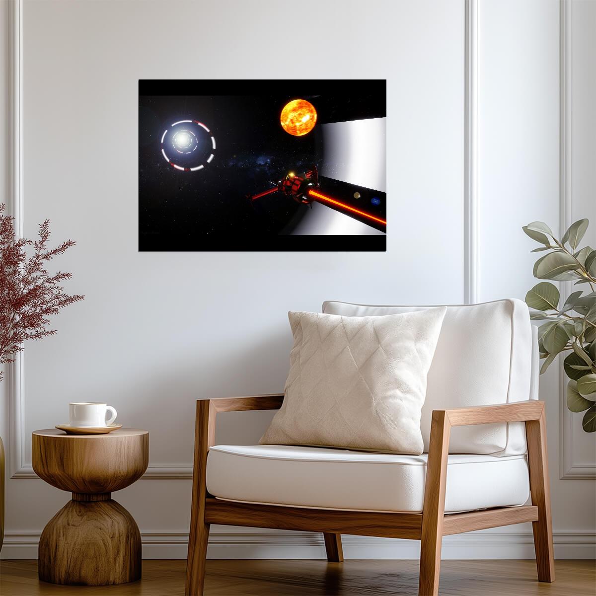 Cowboy Bebop Poster | Swordfish II Firing in Space - Anime Poster