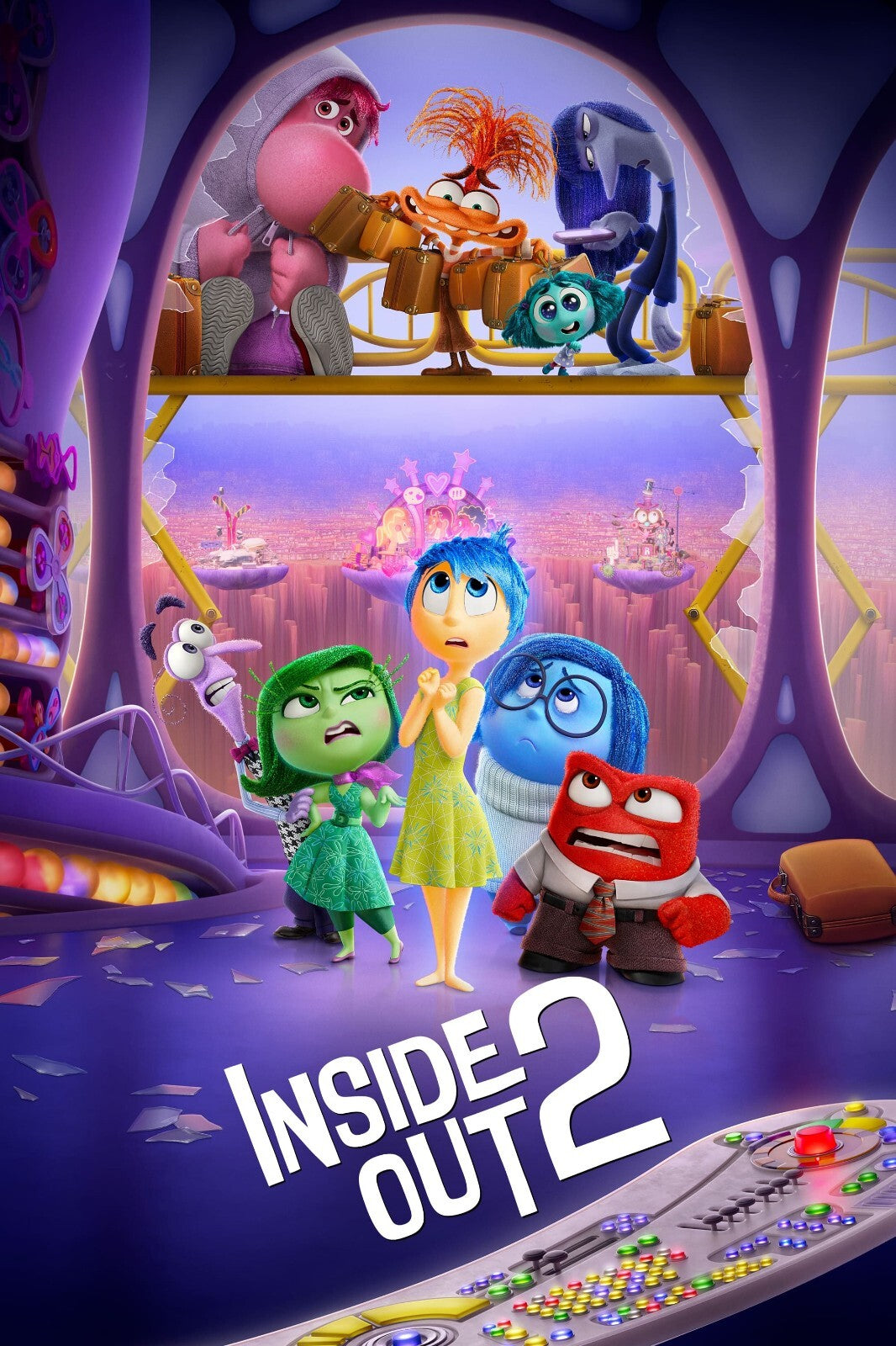 Inside Out 2 Movie Poster | Old and New Emotions at Headquarters - Movies & TV Poster