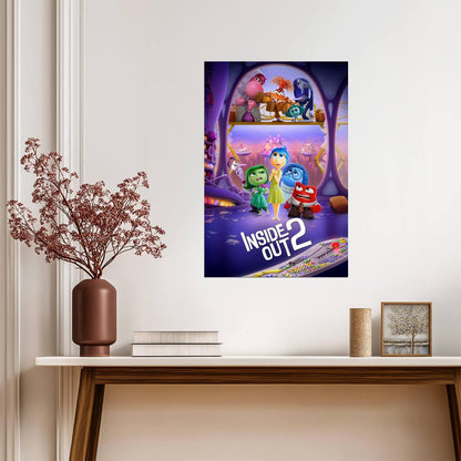 Inside Out 2 Movie Poster | Old and New Emotions at Headquarters - Movies & TV Poster
