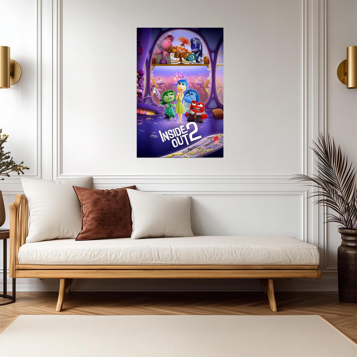 Inside Out 2 Movie Poster | Old and New Emotions at Headquarters - Movies & TV Poster