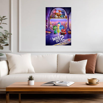 Inside Out 2 Movie Poster | Old and New Emotions at Headquarters - Movies & TV Poster