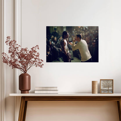 8 Mile Rap Battle Poster | Eminem Movie Scene Print - Movies & TV Poster