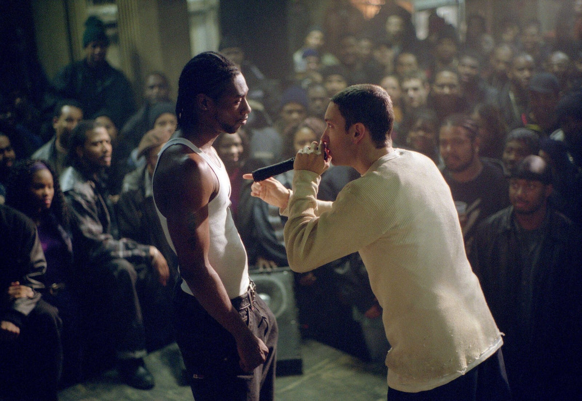 8 Mile Rap Battle Poster | Eminem Movie Scene Print - Movies & TV Poster