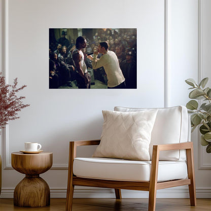 8 Mile Rap Battle Poster | Eminem Movie Scene Print - Movies & TV Poster