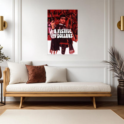 A Fistful of Dollars Poster | Clint Eastwood in a Poncho Western Print - Movies & TV Poster