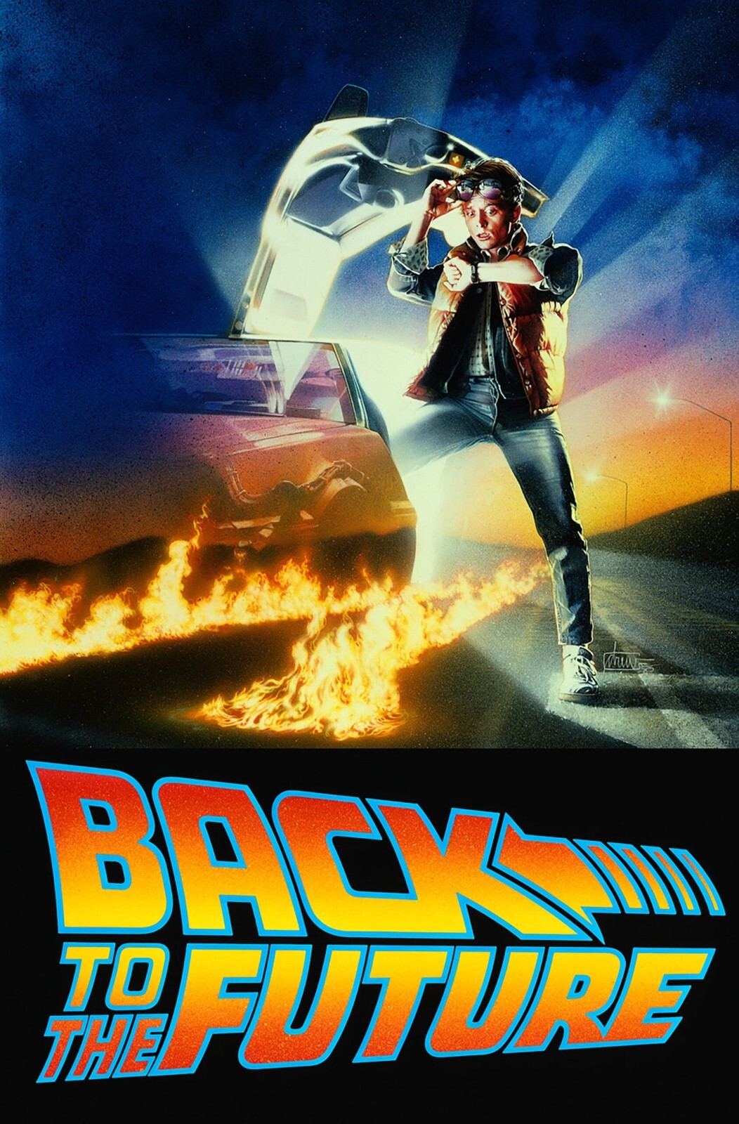 Back to the Future Movie Poster | Marty McFly Checking His Watch - Movies & TV Poster