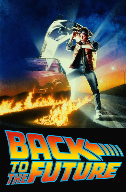 Back to the Future Movie Poster | Marty McFly Checking His Watch - Movies & TV Poster
