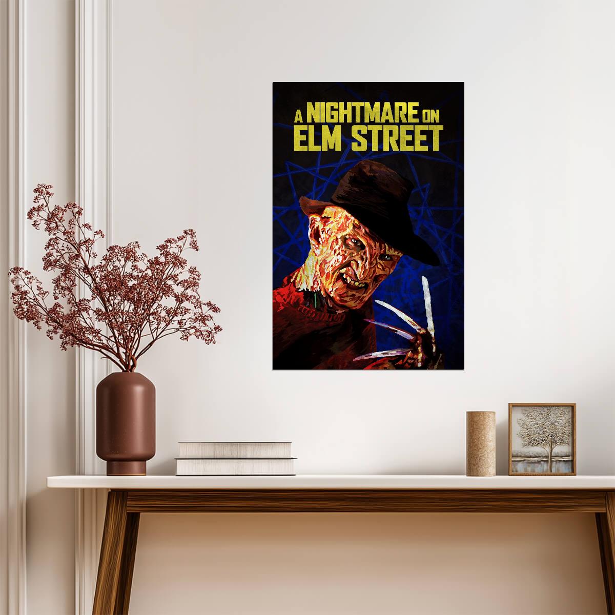 A Nightmare on Elm Street Poster | Freddy Krueger Claw Portrait - Movies & TV Poster
