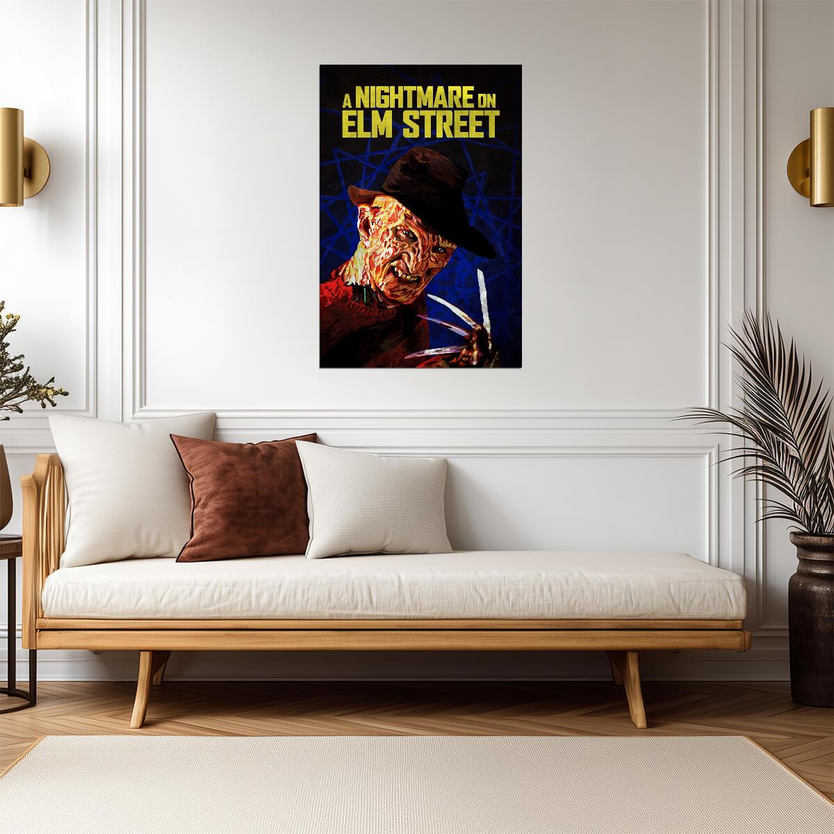 A Nightmare on Elm Street Poster | Freddy Krueger Claw Portrait - Movies & TV Poster
