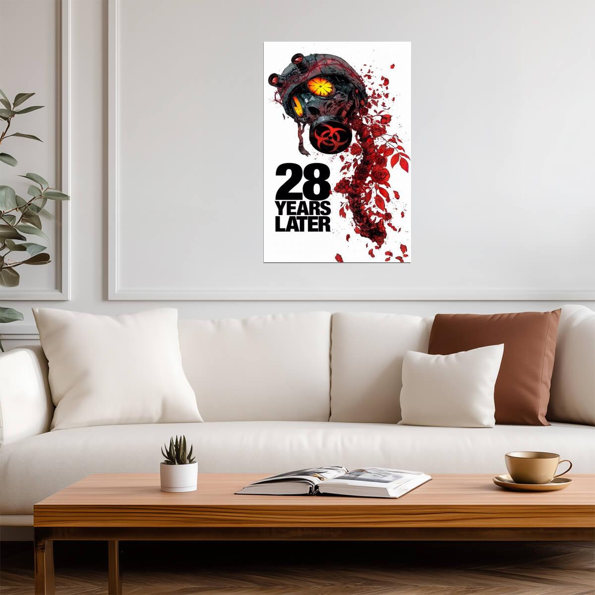 28 Years Later Poster | Eye and Skull Horror Collage Print - Movies & TV Poster
