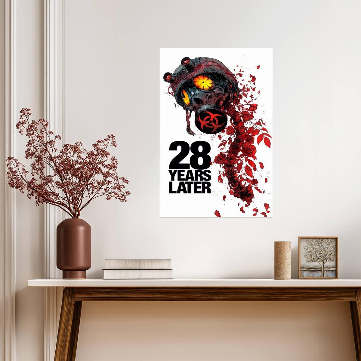 28 Years Later Poster | Eye and Skull Horror Collage Print - Movies & TV Poster
