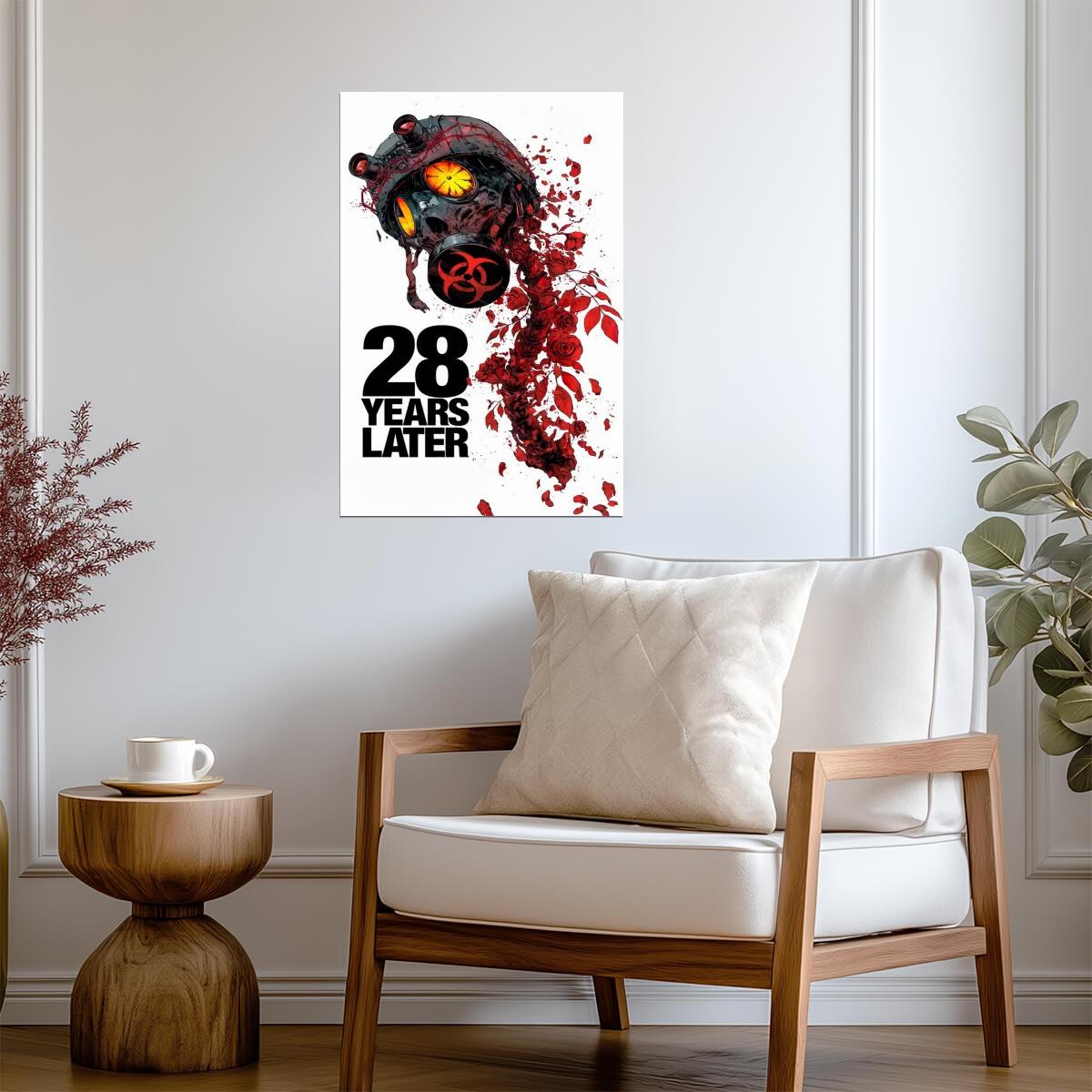 28 Years Later Poster | Eye and Skull Horror Collage Print - Movies & TV Poster