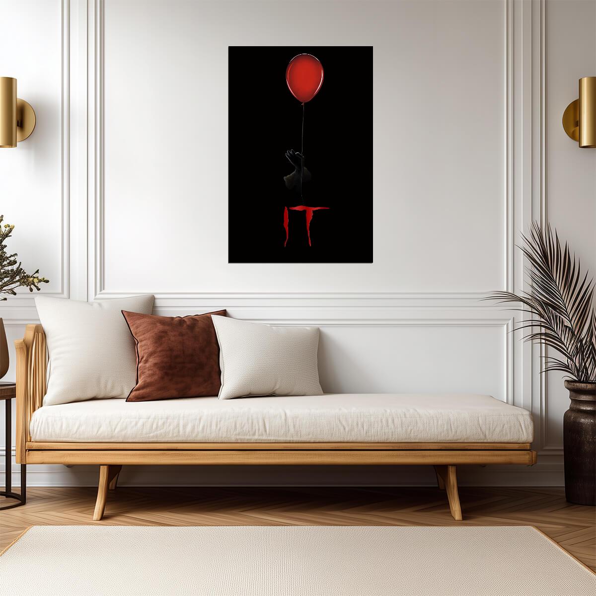 IT 2017 Movie Poster | Red Balloon and Reaching Hand - Movies & TV Poster