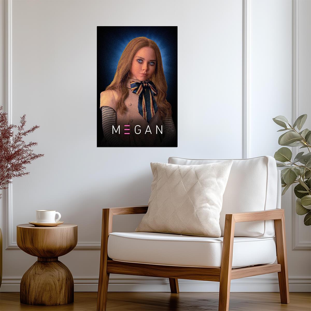M3GAN 2022 Movie Poster | Illustrated Doll Portrait - Movies & TV Poster