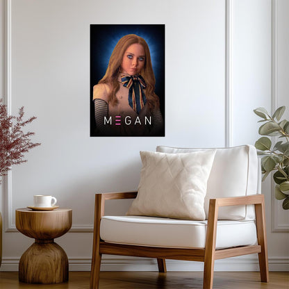 M3GAN 2022 Movie Poster | Illustrated Doll Portrait - Movies & TV Poster