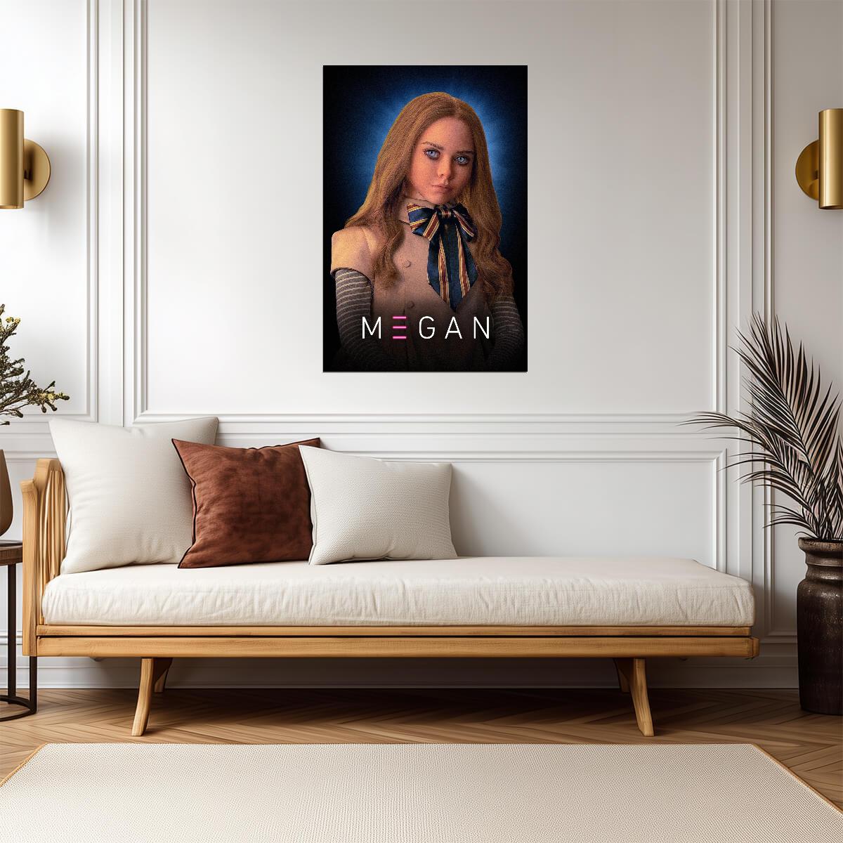M3GAN 2022 Movie Poster | Illustrated Doll Portrait - Movies & TV Poster