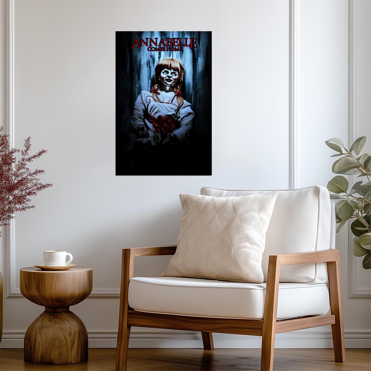Annabelle Comes Home Movie Poster | Illustrated Doll Portrait - Movies & TV Poster