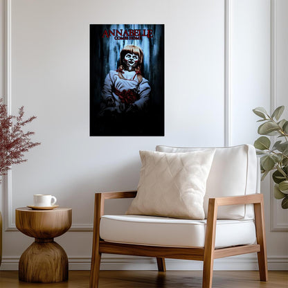 Annabelle Comes Home Movie Poster | Illustrated Doll Portrait - Movies & TV Poster