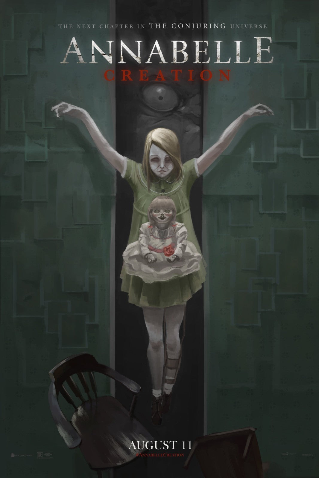 Annabelle Creation Movie Poster | Staircase Horror Print - Movies & TV Poster