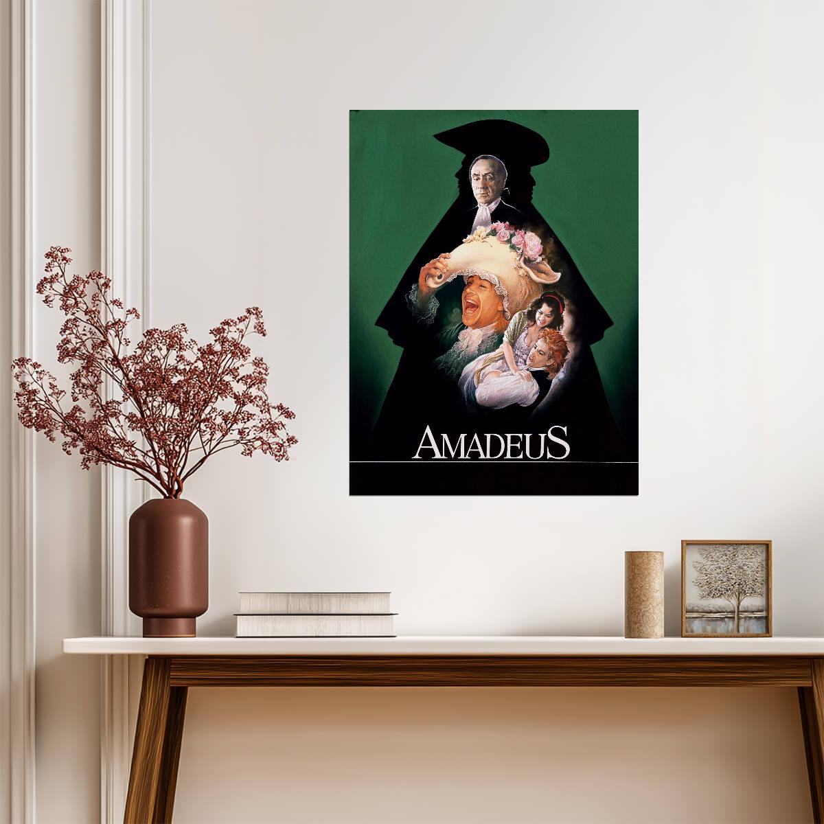 Amadeus 1984 Movie Poster | Mozart and Salieri | Cast Collage - Movies & TV Poster