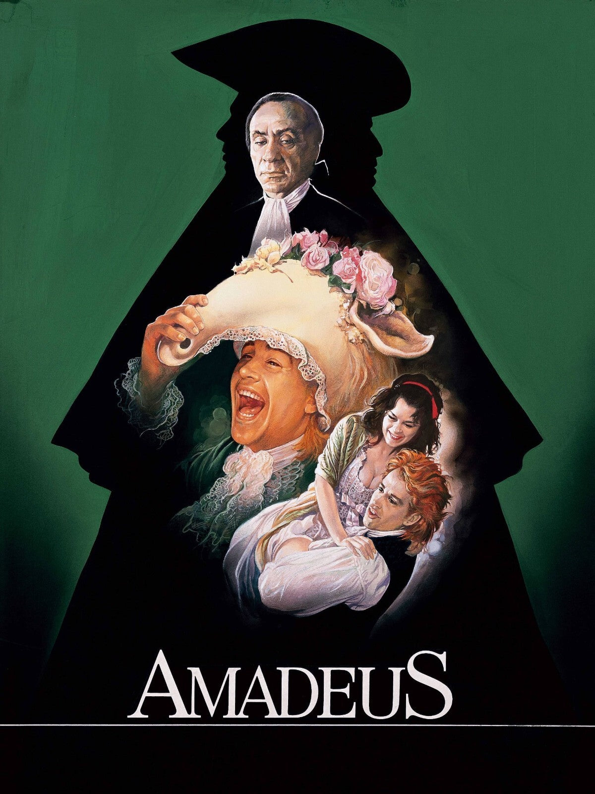 Amadeus 1984 Movie Poster | Mozart and Salieri | Cast Collage - Movies & TV Poster