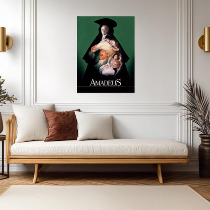 Amadeus 1984 Movie Poster | Mozart and Salieri | Cast Collage - Movies & TV Poster