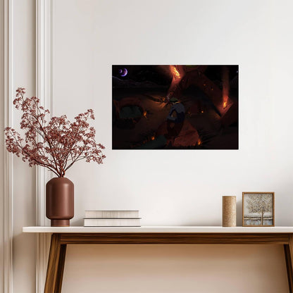Cowboy Bebop Poster | Spike and Swordfish II Beneath the Stars - Anime Poster