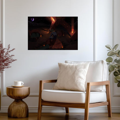 Cowboy Bebop Poster | Spike and Swordfish II Beneath the Stars - Anime Poster