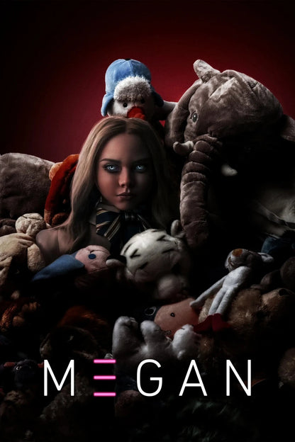 M3GAN 2022 Movie Poster | Doll Among Stuffed Animals - Movies & TV Poster
