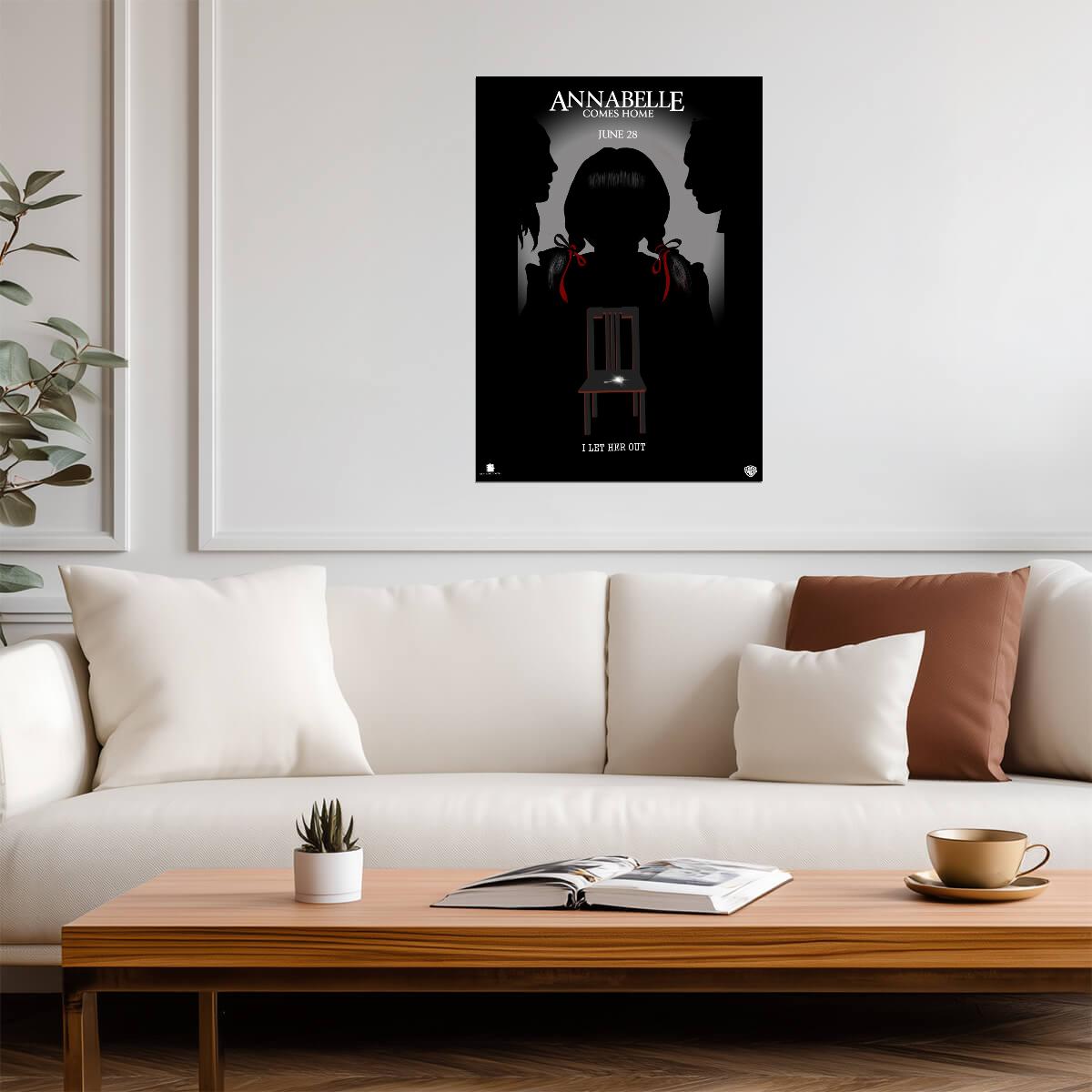 Annabelle Comes Home Movie Poster | Three Girls Silhouette Print - Movies & TV Poster