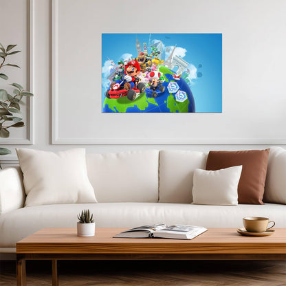 Mario Kart Tour Poster | Racers Around the World - Video Games Poster