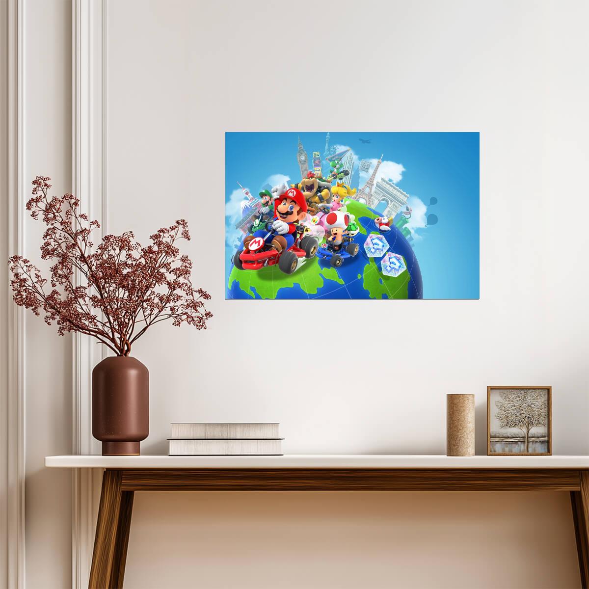 Mario Kart Tour Poster | Racers Around the World - Video Games Poster