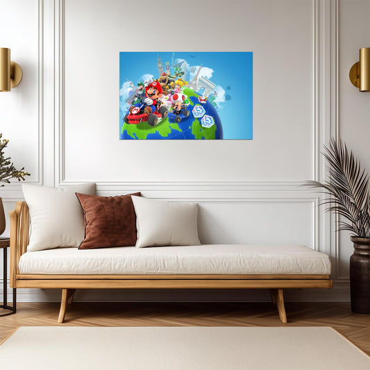 Mario Kart Tour Poster | Racers Around the World - Video Games Poster